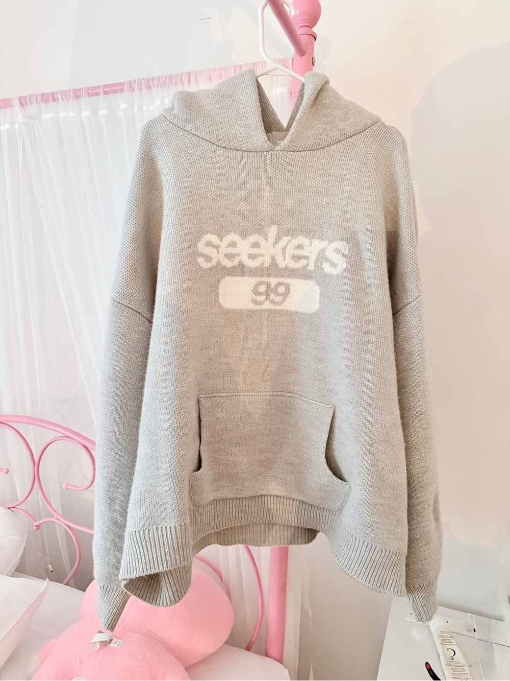 Sistersandseekers gray hoodie